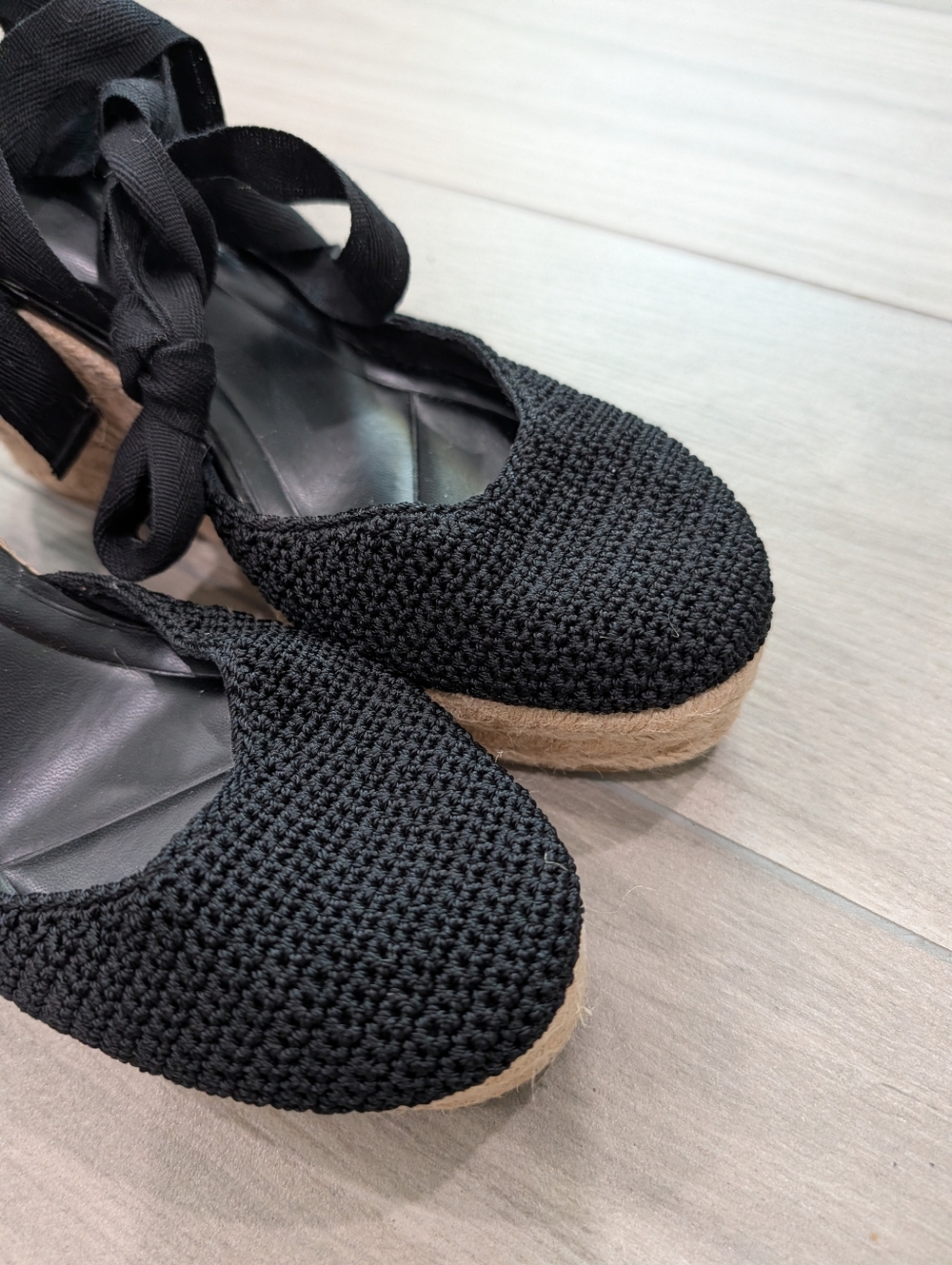 Zara Espidrille Black Size 39 - Picture 3 of 8